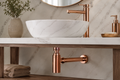 Rose Gold Bottle Trap Drain Kit for Vessel Bathroom Sink