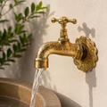 Handcrafted Solid Brass Vintage Wall Faucet