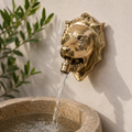 Handcrafted Solid Brass Lion Head Wall Mounted Garden Faucet