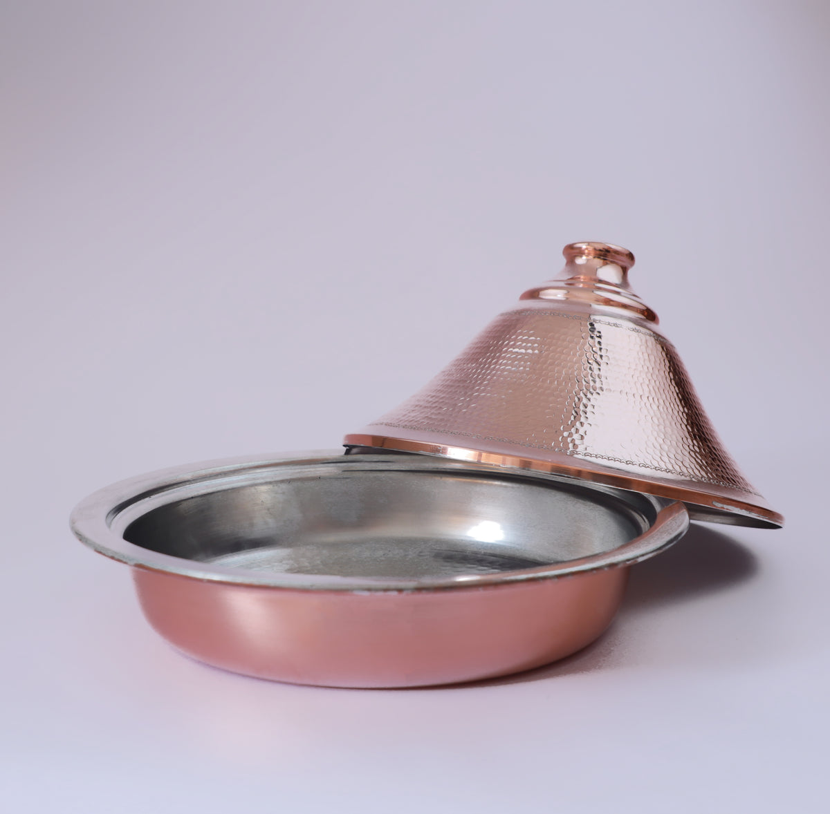 HandMade Hammered Copper Serving Dish with Lid