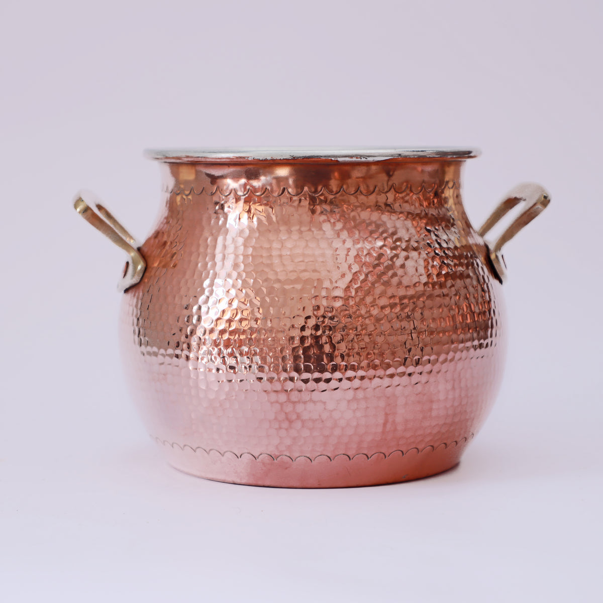 HandMade Hammered Copper Double Layer Steamer Pot