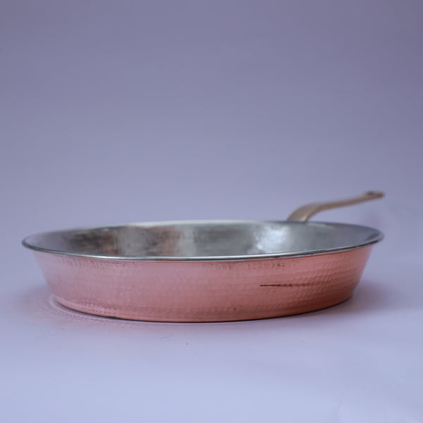 HandMade Hammered Copper Frying Pan