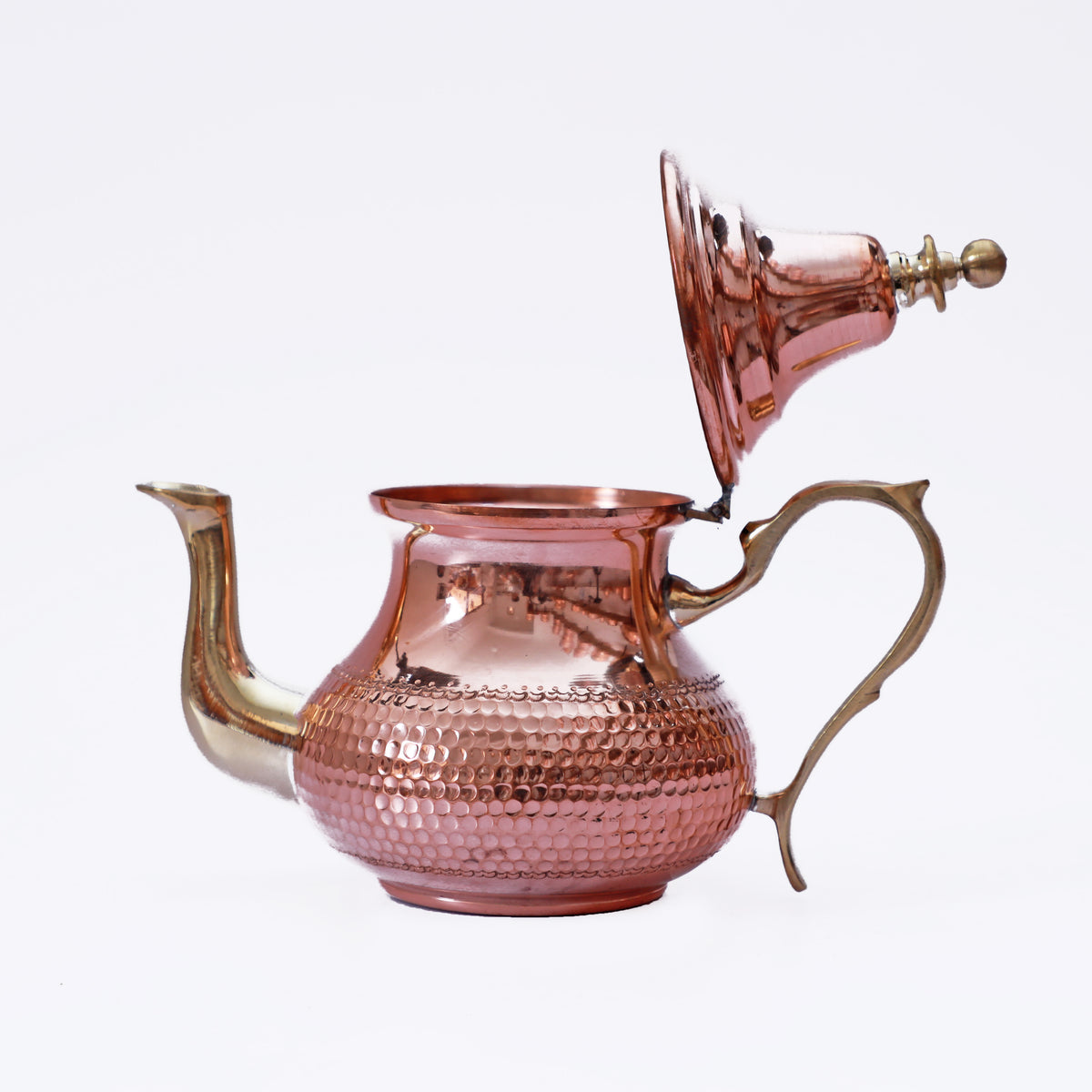 HandMade Hammered Copper Teapot