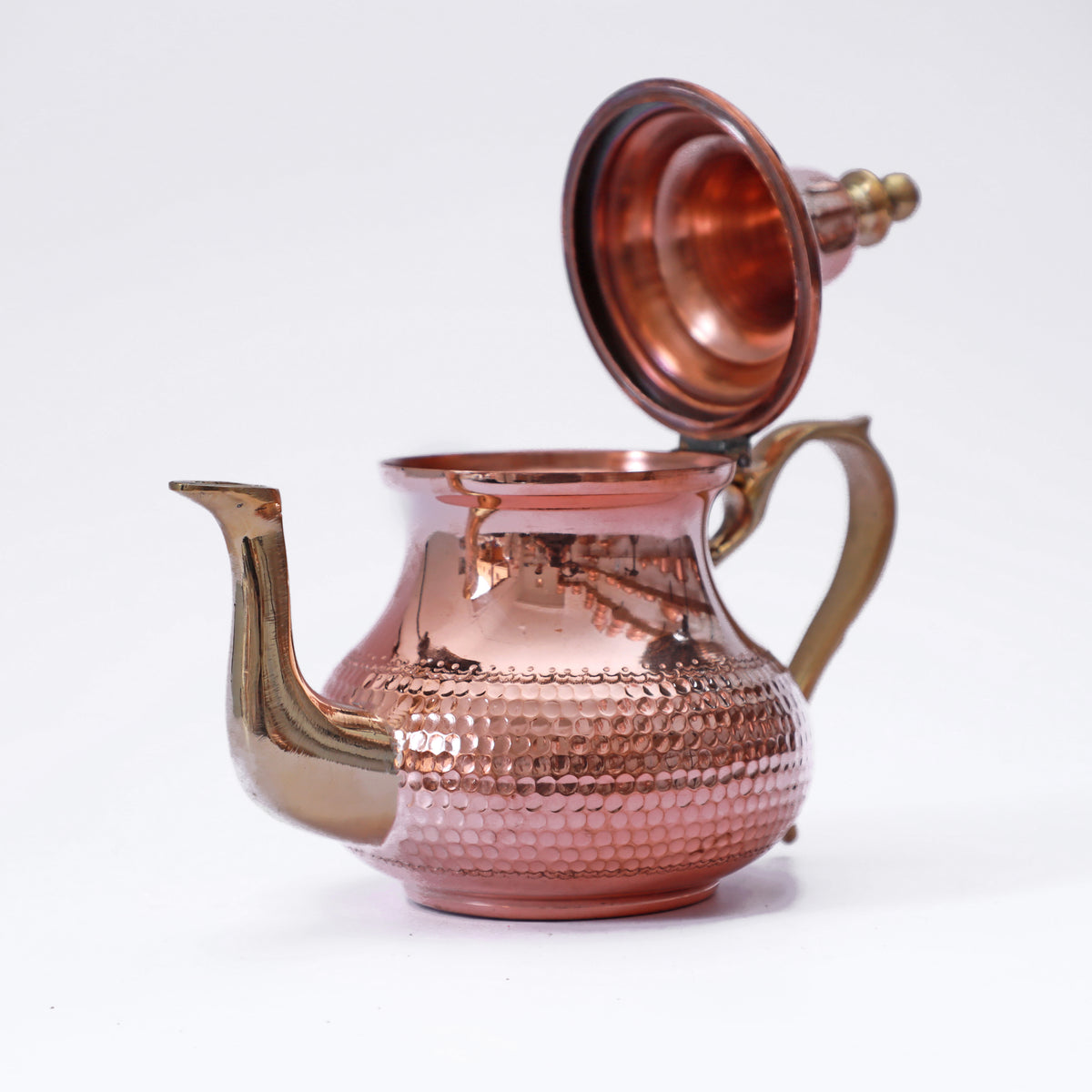 HandMade Hammered Copper Teapot