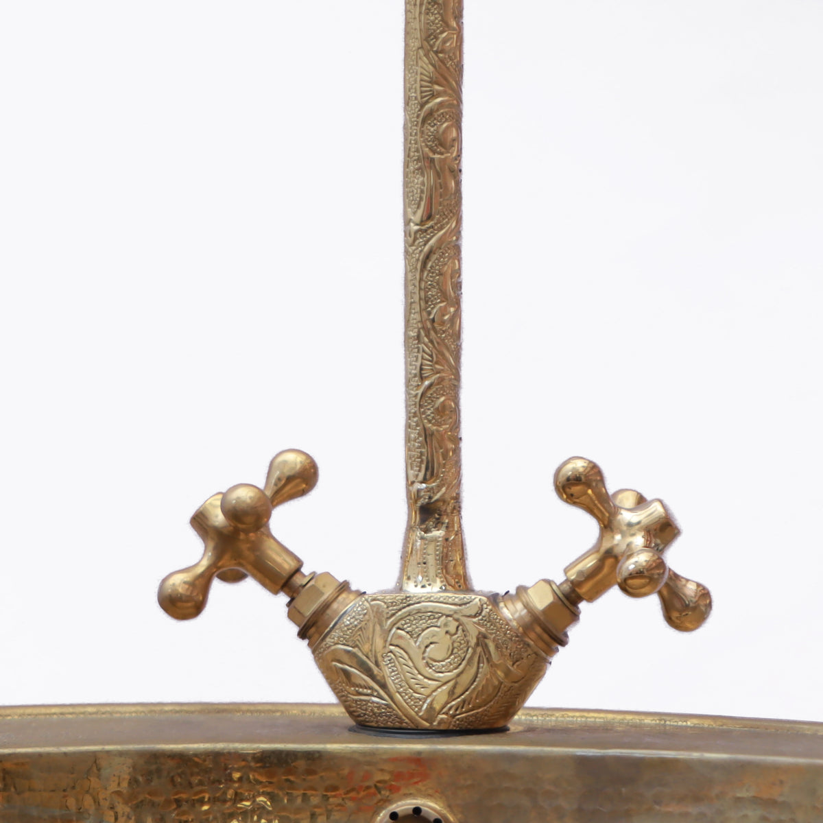 HandMade Antique Handmade Brass Pedestal Wash Basin with Faucet