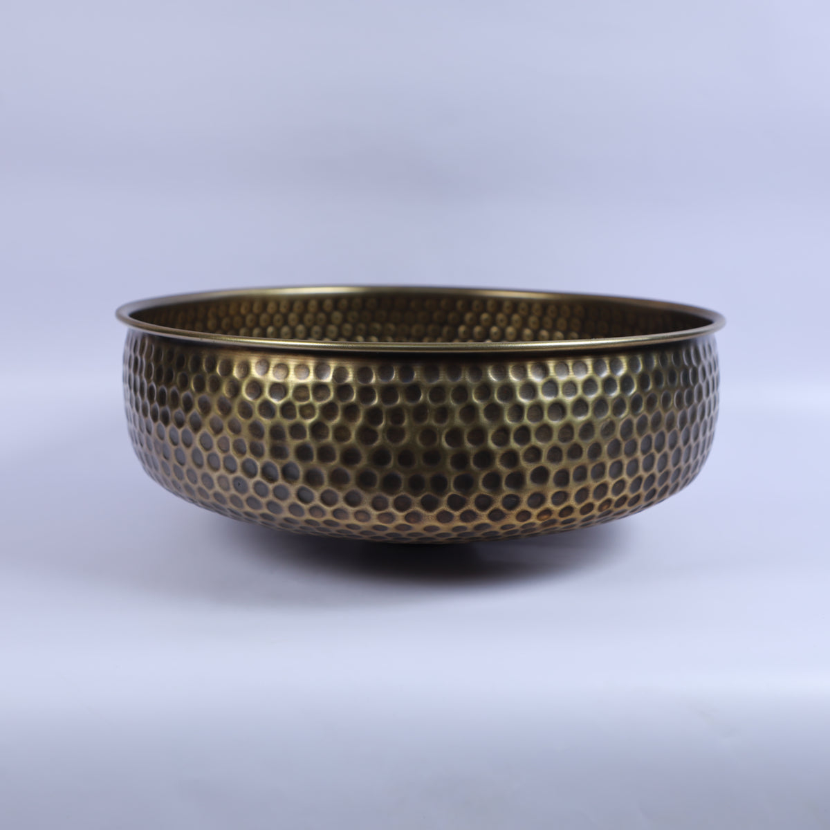 Handmade Round Bathroom Basin with Textured Finish
