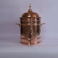 Handcrafted Hammered Copper Beverage Dispenser with Brass Spigot & Lid – Traditional Water Urn for Tea, Juice & Entertaining