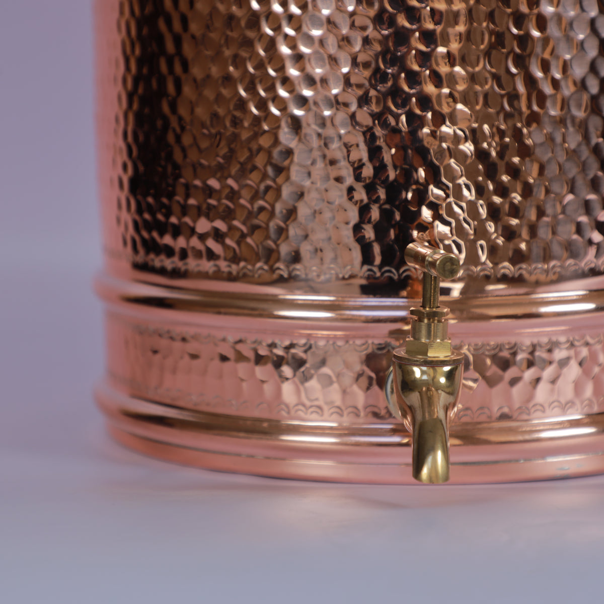 Handcrafted Hammered Copper Beverage Dispenser with Brass Spigot & Lid – Traditional Water Urn for Tea, Juice & Entertaining