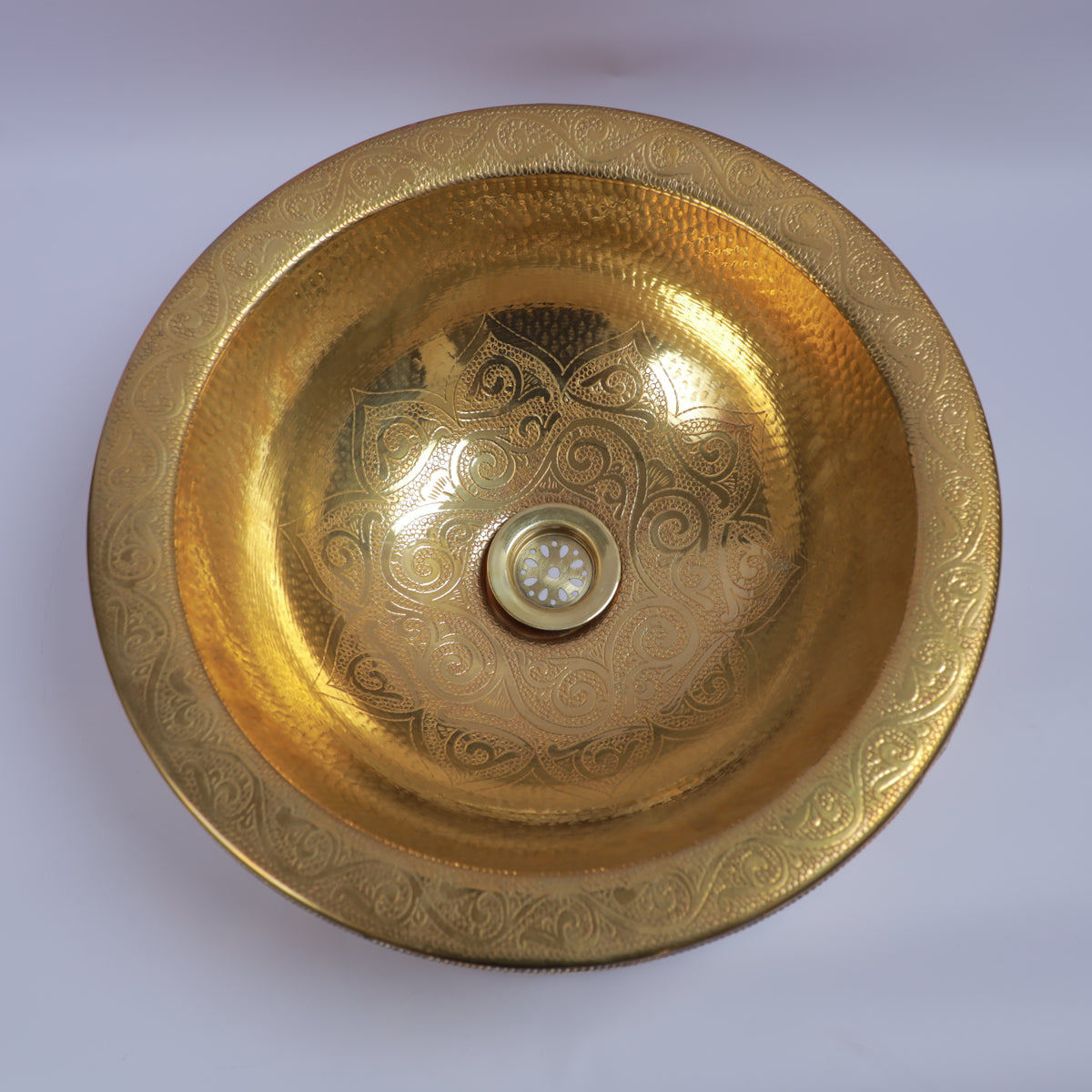 Handcrafted Moroccan Brass Vessel Sink