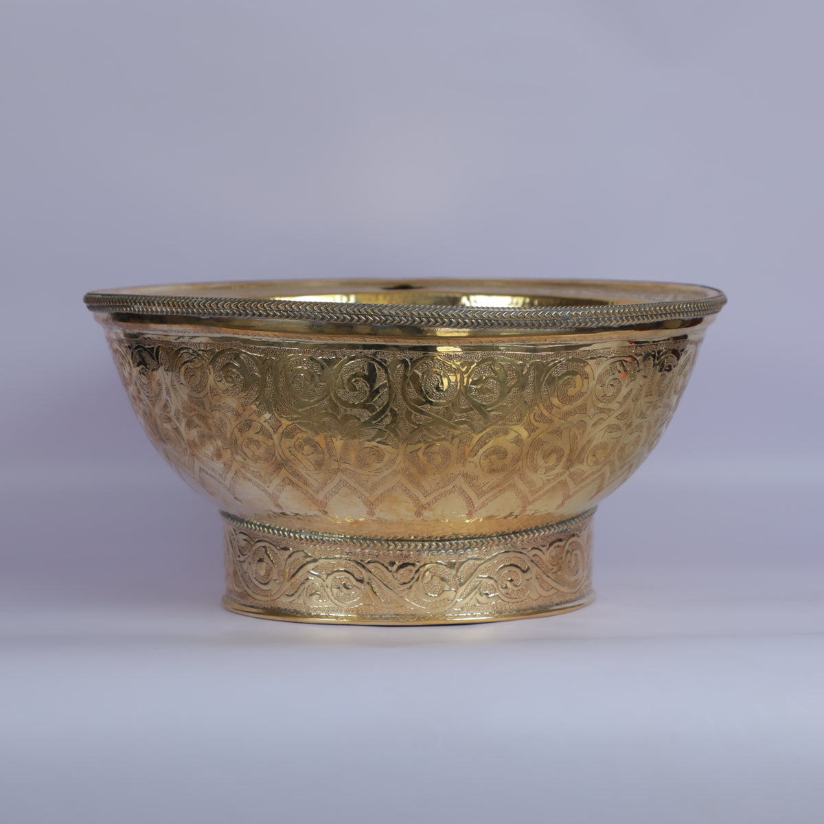 Handcrafted Moroccan Brass Drop-In Bathroom Sink