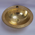 Handcrafted Moroccan Brass Drop-In Bathroom Sink