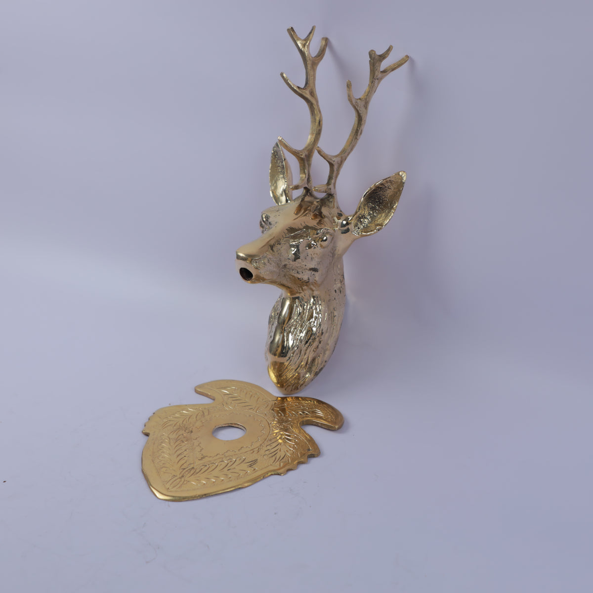Handcrafted Solid Brass Deer Head Wall Mounted Garden Faucet