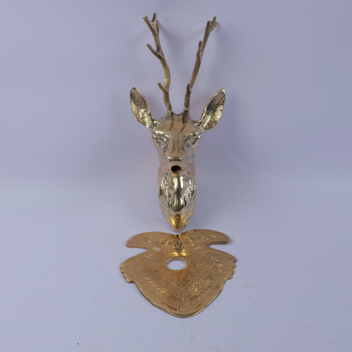 Handcrafted Solid Brass Deer Head Wall Mounted Garden Faucet