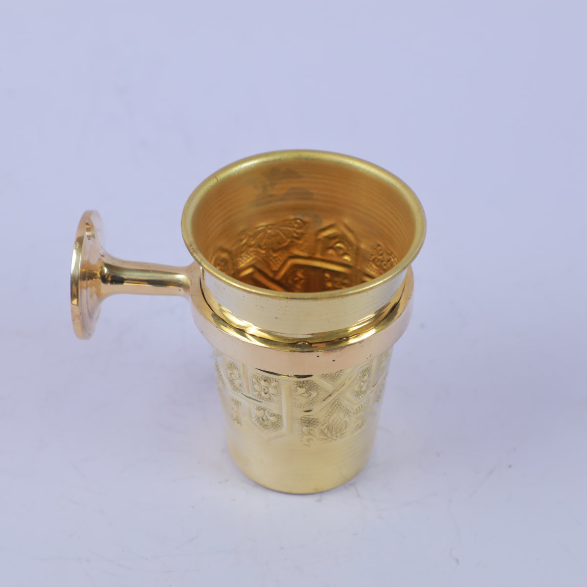 Handcrafted Moroccan Solid Brass Bath  Bowl with Handle