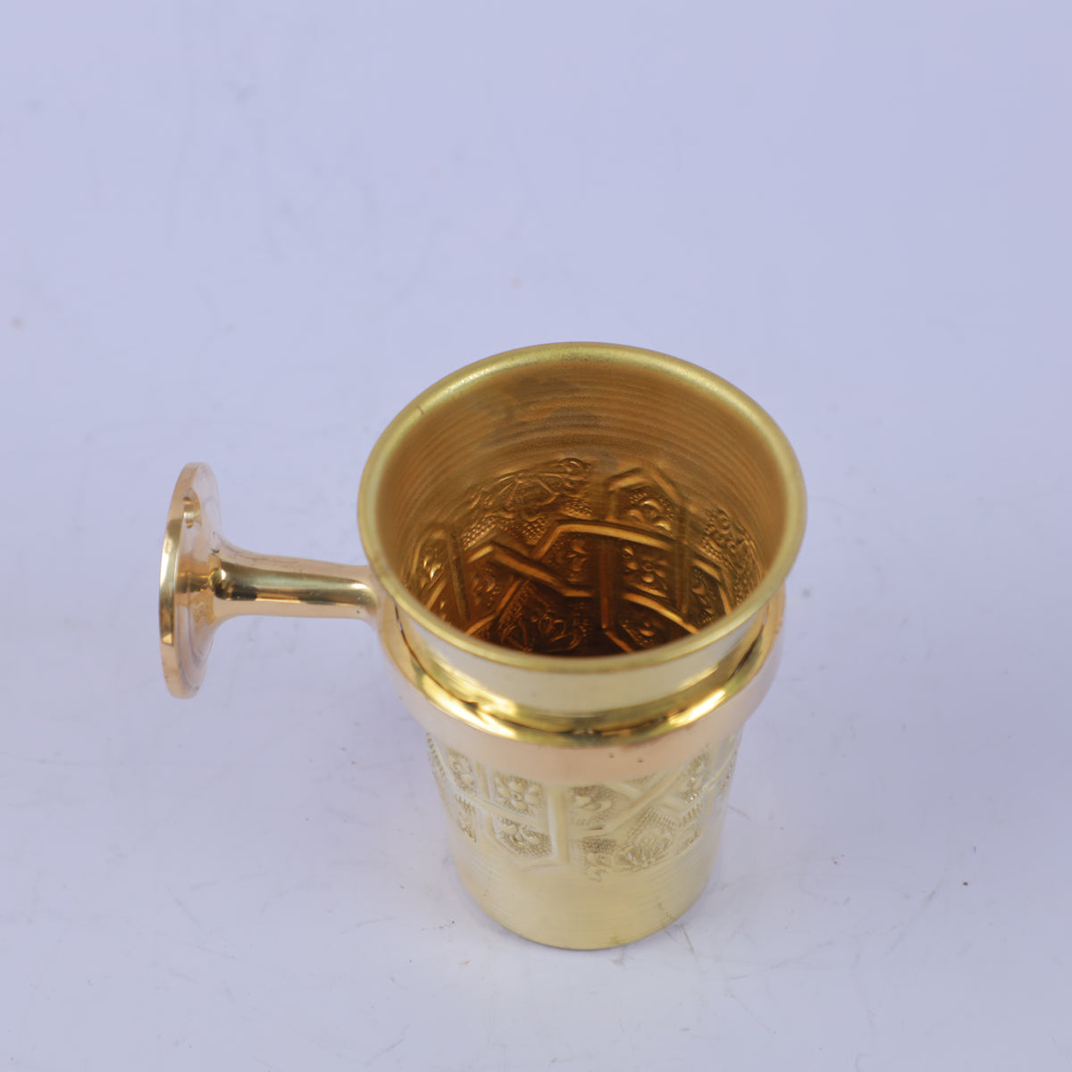 Handcrafted Moroccan Solid Brass Bath  Bowl with Handle