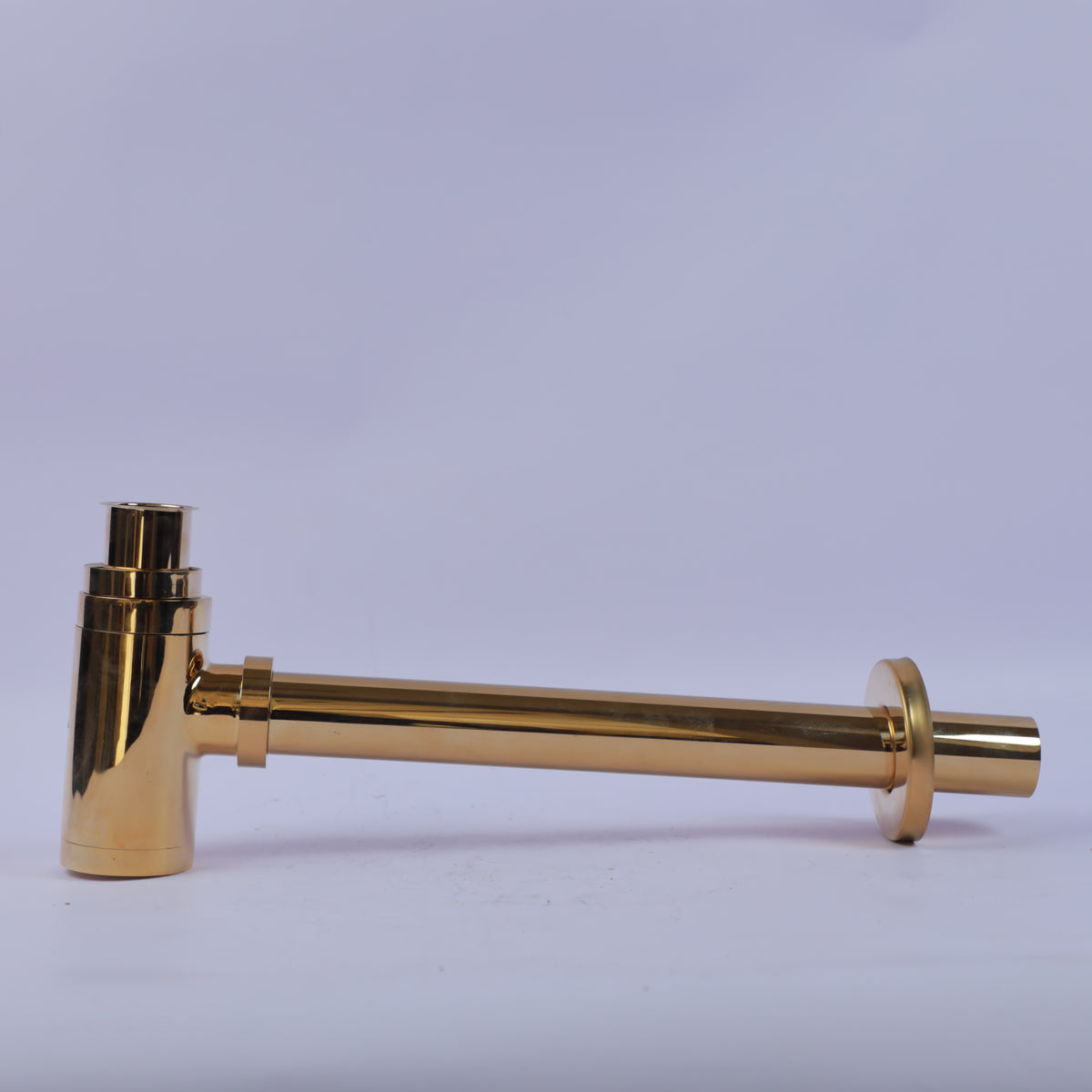 Luxury Brushed Gold Bathroom Sink Bottle Trap & Pop-Up Drain Set – Modern Decorative Basin Waste Pipe Kit