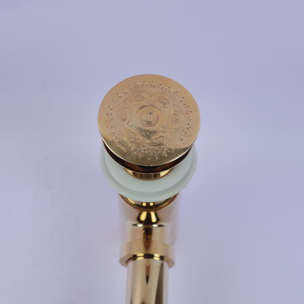 Luxury Brushed Gold Bathroom Sink Bottle Trap & Pop-Up Drain Set – Modern Decorative Basin Waste Pipe Kit