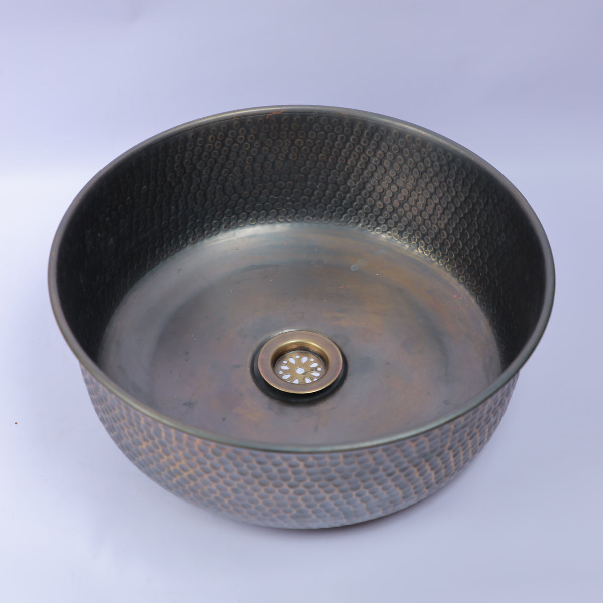 Handcrafted Hammered Copper Vessel Bathroom Sink