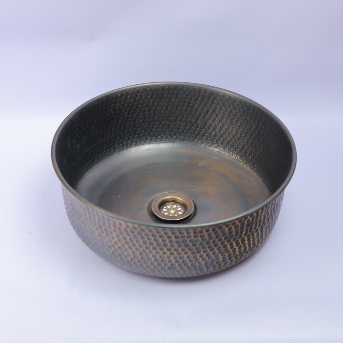 Handcrafted Hammered Copper Vessel Bathroom Sink