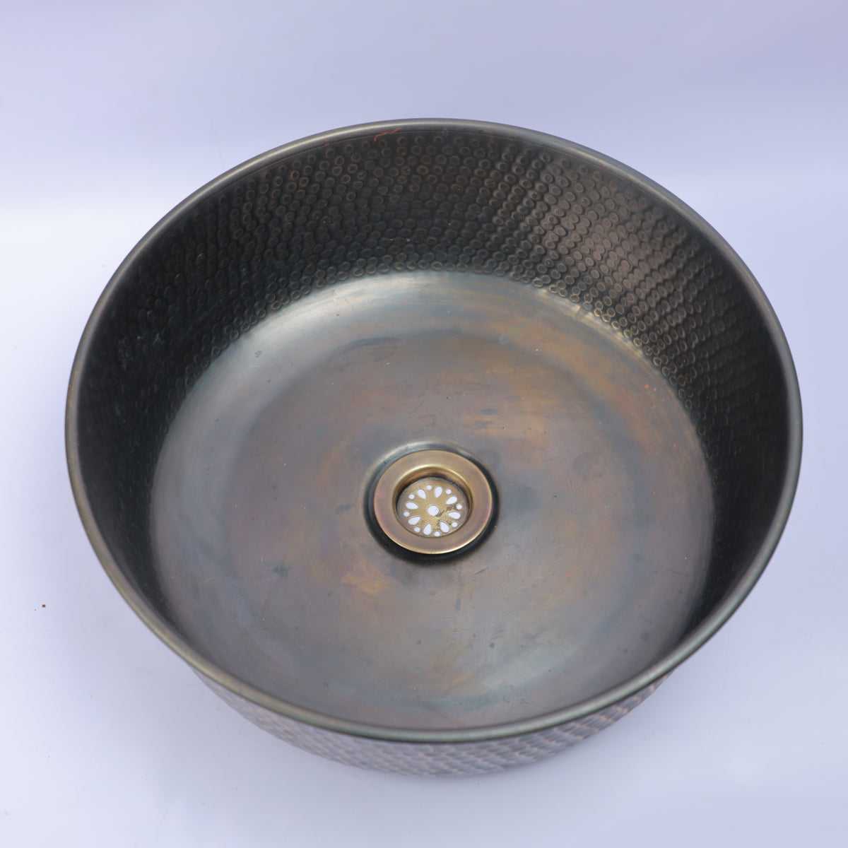 Handcrafted Hammered Copper Vessel Bathroom Sink