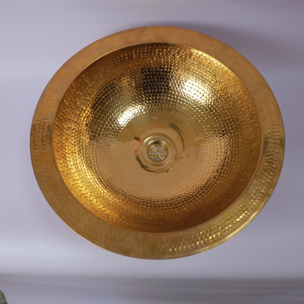 Handcrafted Moroccan Hammered Brass Vessel Sink