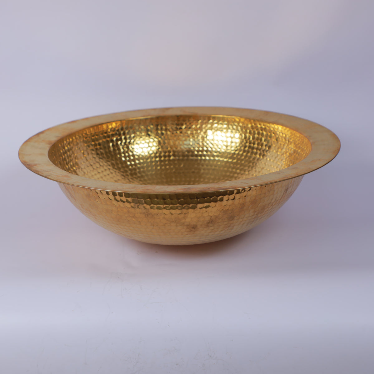 Handcrafted Moroccan Hammered Brass Vessel Sink