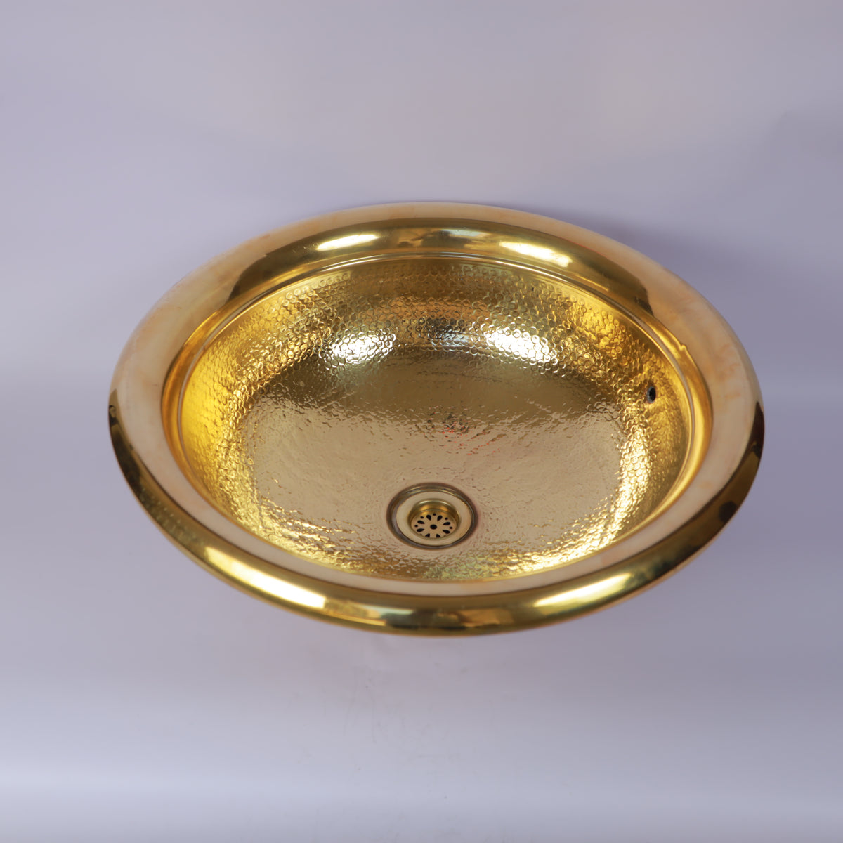 Handcrafted Moroccan Hammered Brass Vessel Sink