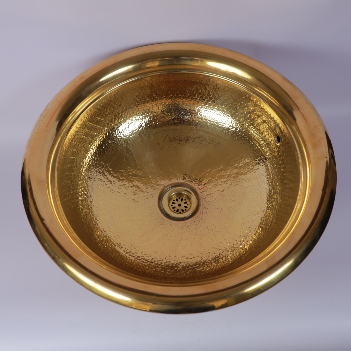 Handcrafted Moroccan Hammered Brass Vessel Sink
