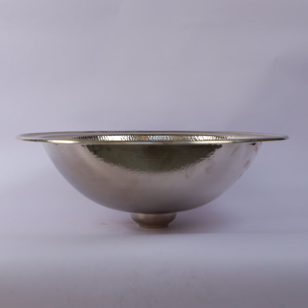 Handcrafted Moroccan Hammered Brass Vessel Sink