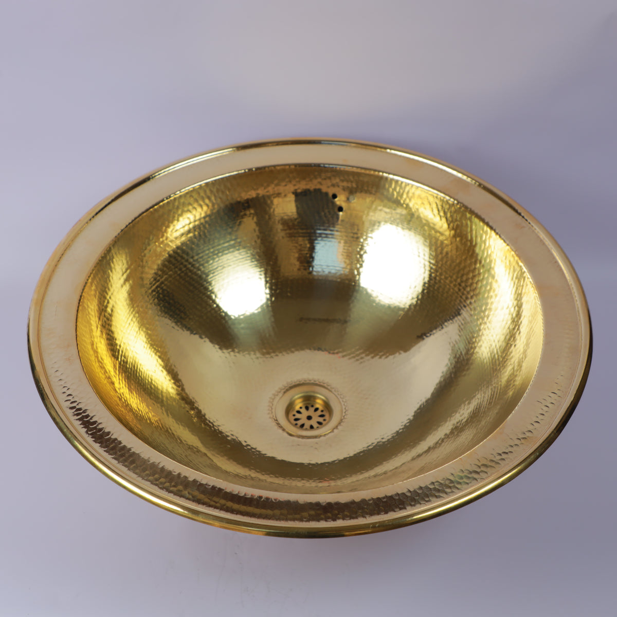 Handcrafted Moroccan Hammered Brass Vessel Sink