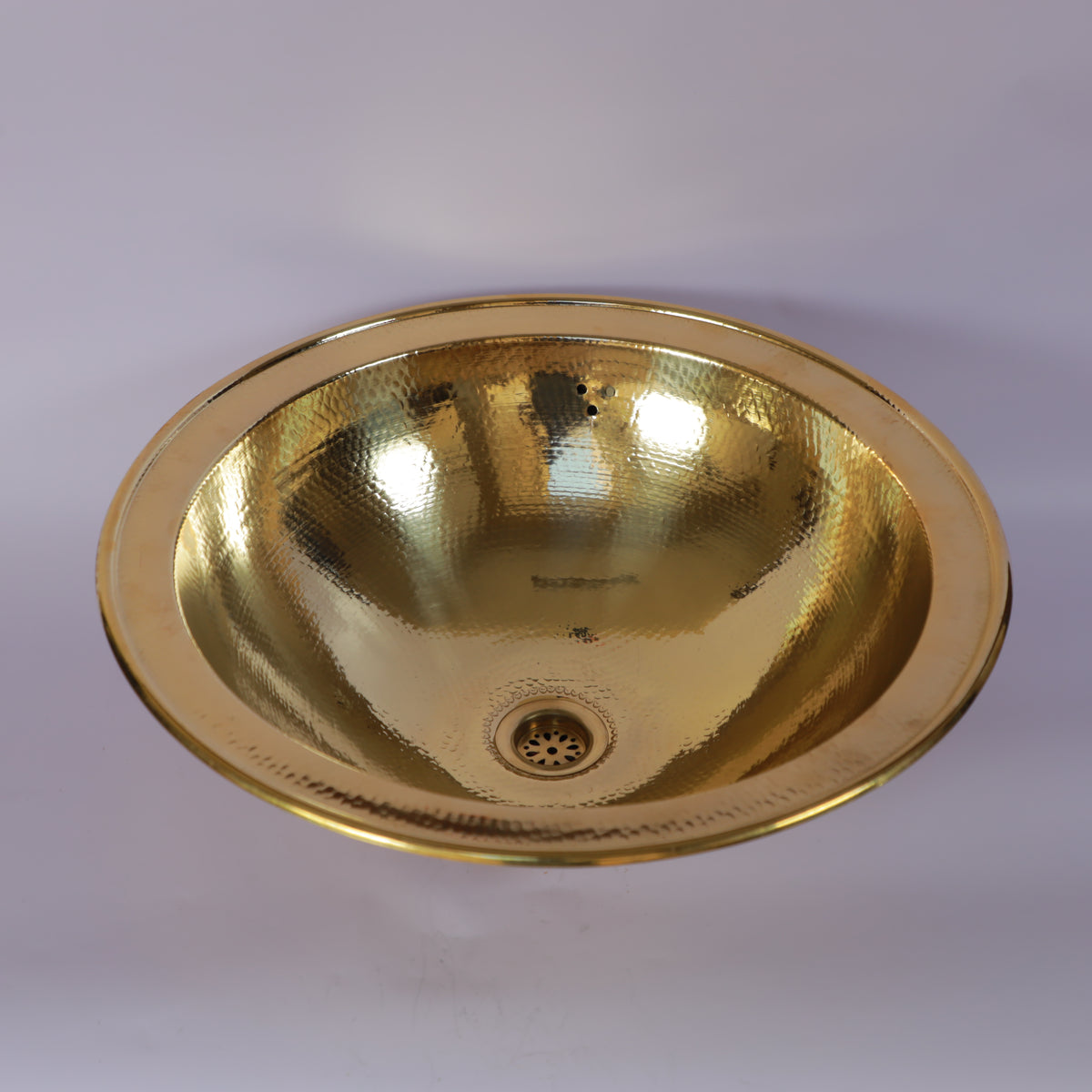 Handcrafted Moroccan Hammered Brass Vessel Sink