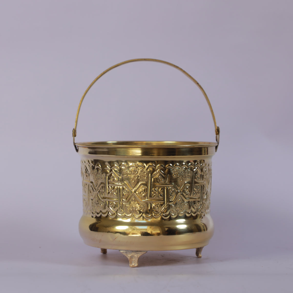 Handmade Moroccan Brass Water Bucket