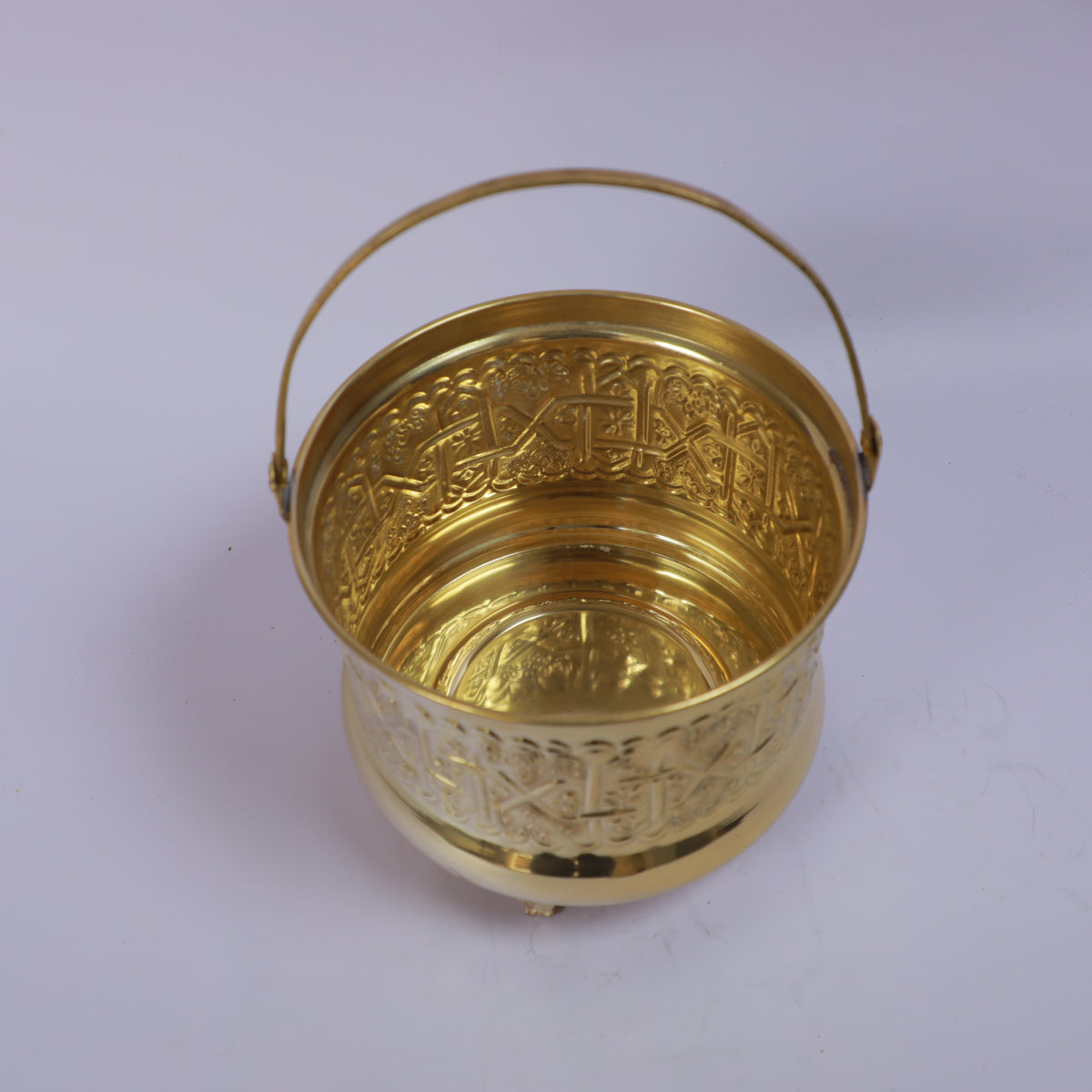 Handmade Moroccan Brass Water Bucket
