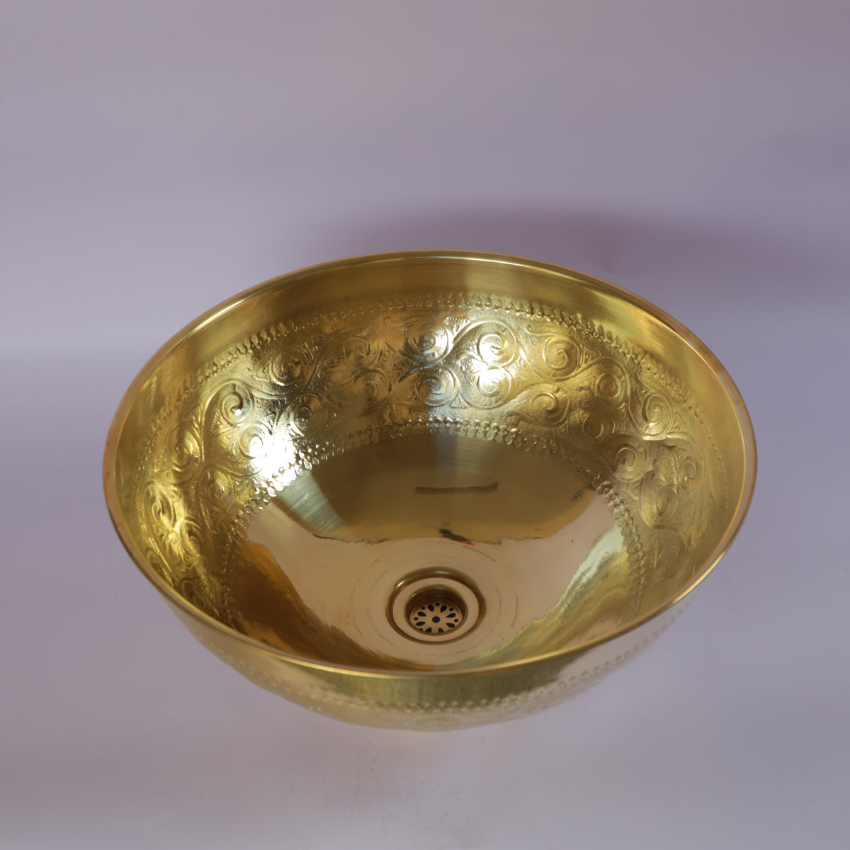 Handmade Moroccan Brass Bathroom Sink