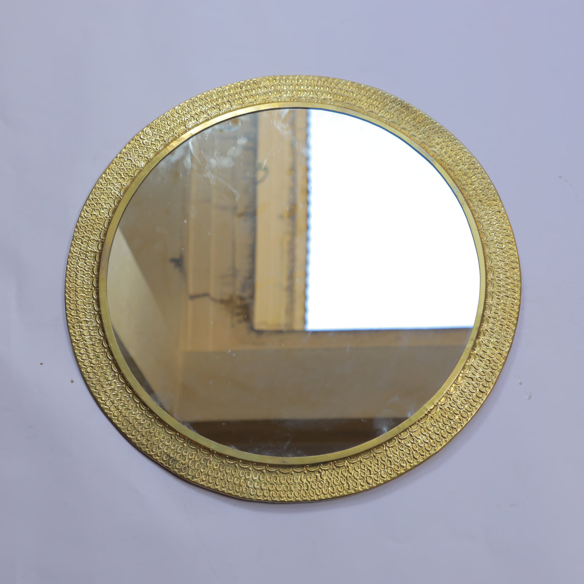 Handmade Round Moroccan Brass Wall Mirror