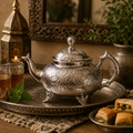 HandMade Silver Engraved Decorative Teapot