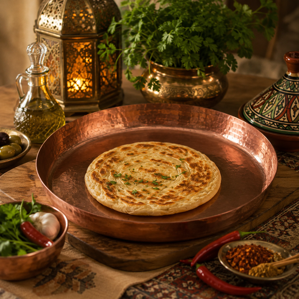 HandMade Round Copper Tawa Griddle Pan