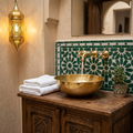 Handmade Moroccan Brass Bathroom Sink